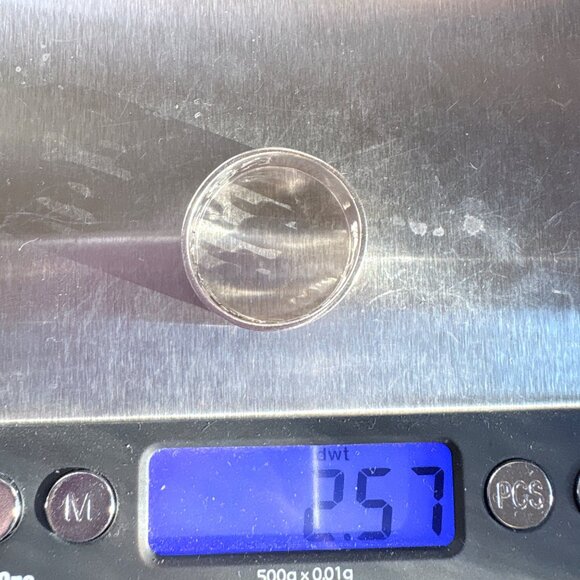 VTG Solid Sterling Silver 925 Hebrew Scripture Inscribed Band Ring Size 10 - Picture 8 of 8